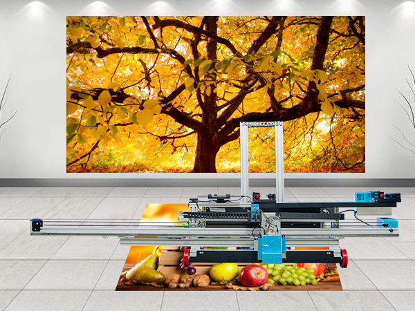 5D Single Head Direct to Ceramic Tile Paper Glass Leather Metal Indoor Outdoor Floor Ground Inkjet Painting Machine-PE-S20